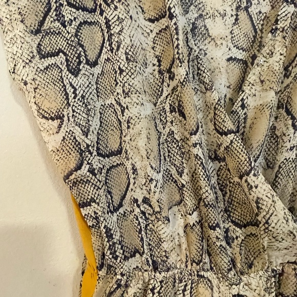 Harper Wren snake and golden pant jumpsuit size small - Picture 3 of 5